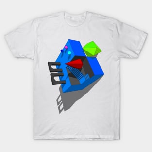 Geometrical Choice Blue Cube T-Shirt